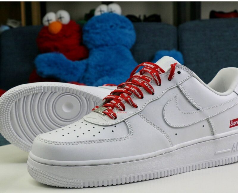 Giày Nike Air Force 1 Low Supreme White Like Auth