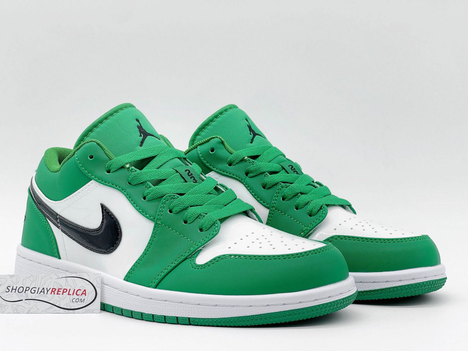 Giày Nike Air Jordan 1 Low Pine Green Xanh Rep 1:1