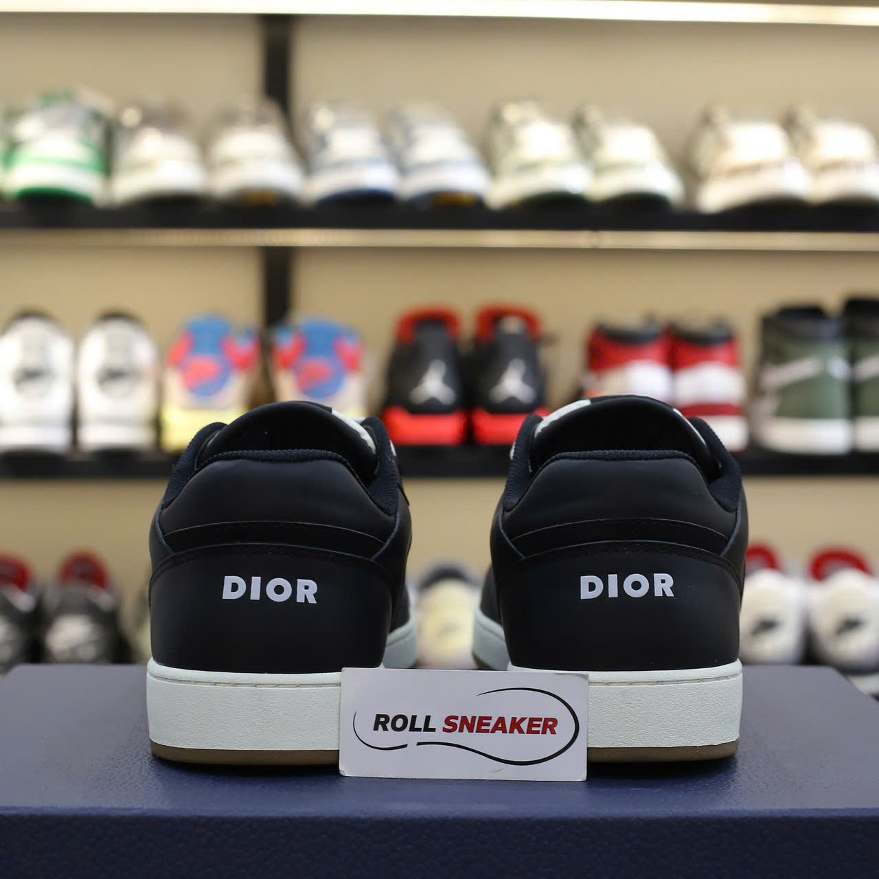 Giày Dior B27 Low Black họa tiết vải Dior Oblique Jacquard Like Auth