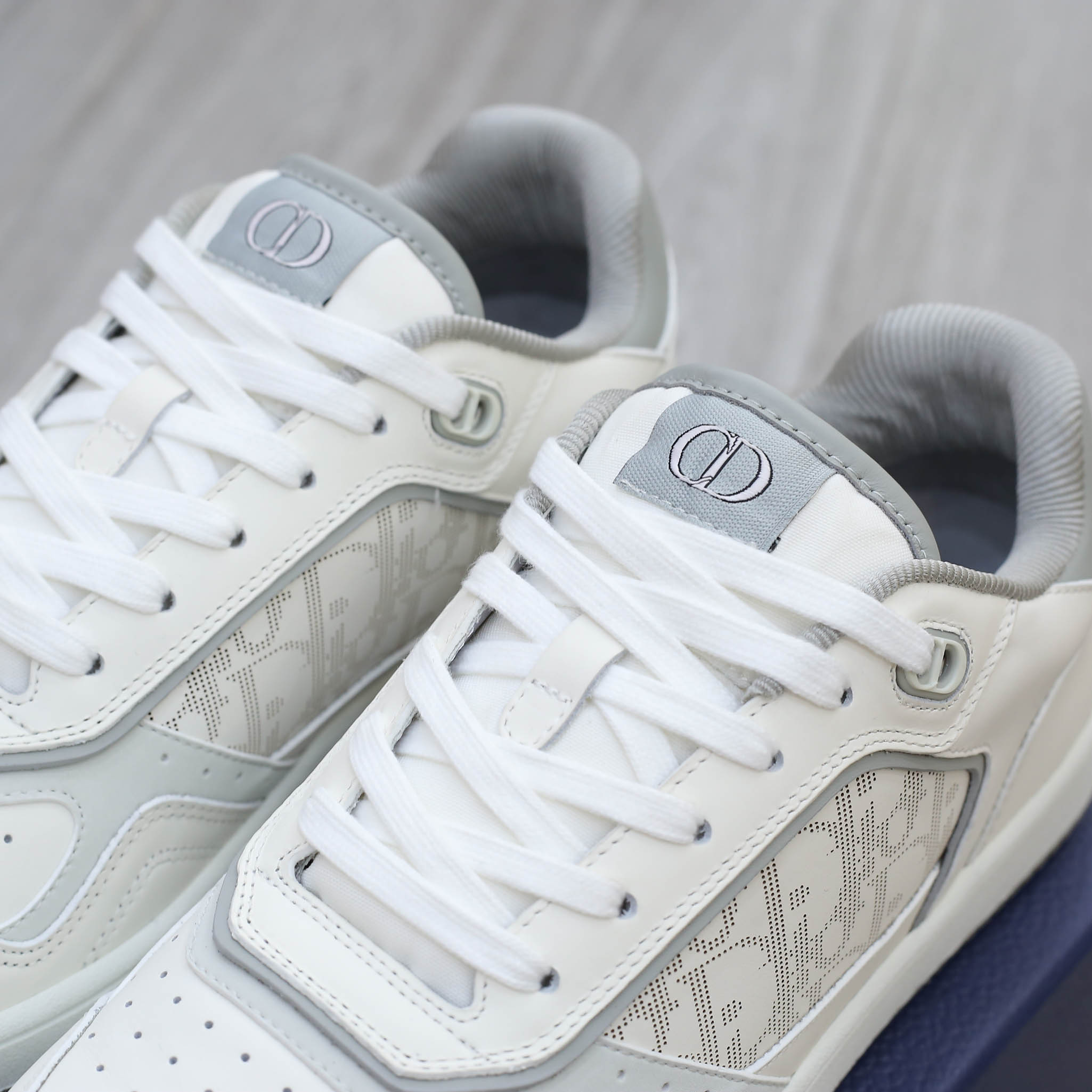 Dior B27 Low White Gray họa tiết Dior Oblique Galaxy