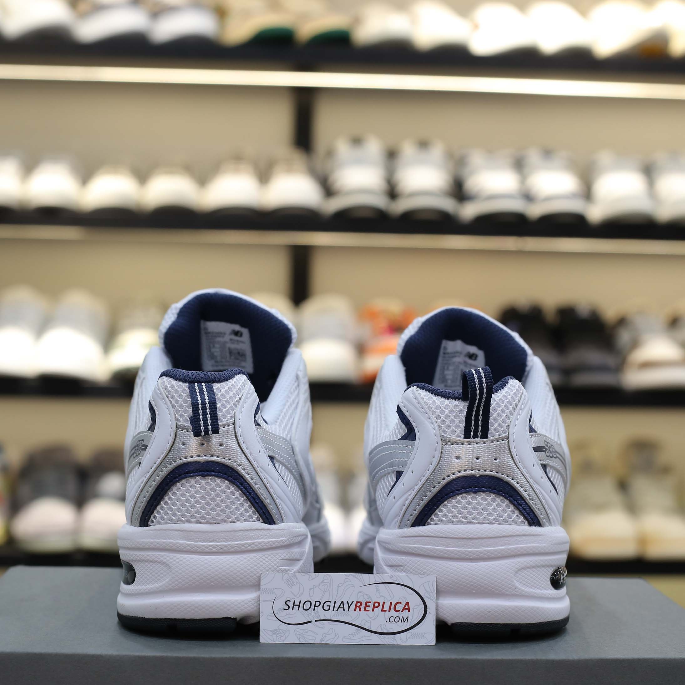Giày New Balance 530 Trainers Running White Navy
