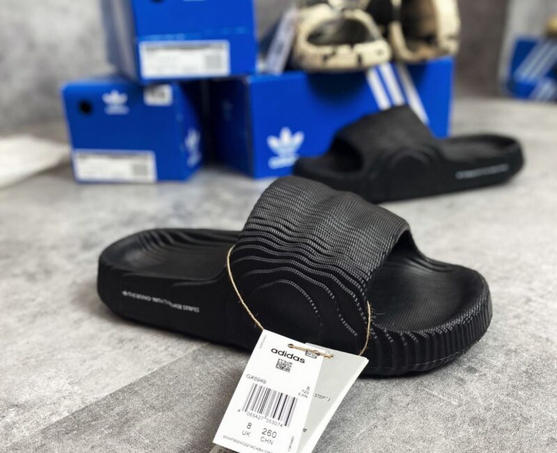 Dép adidas Adilette đen 22 Slides ‘Black’ rep 1:1
