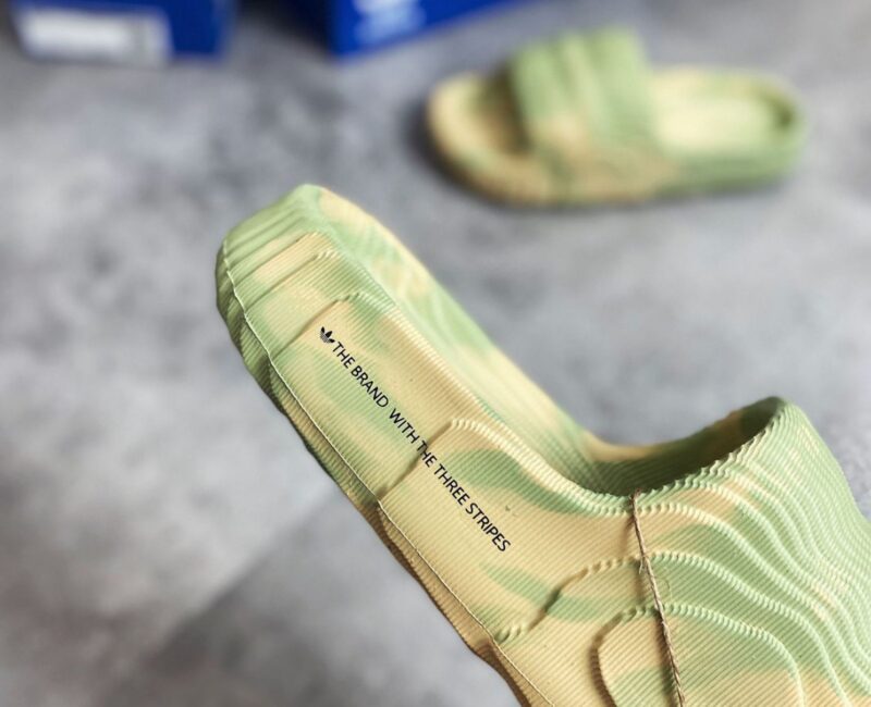 Dép Adidas Adilette 22 Slides ‘Magic Lime Desert Sand’ rep 1:1