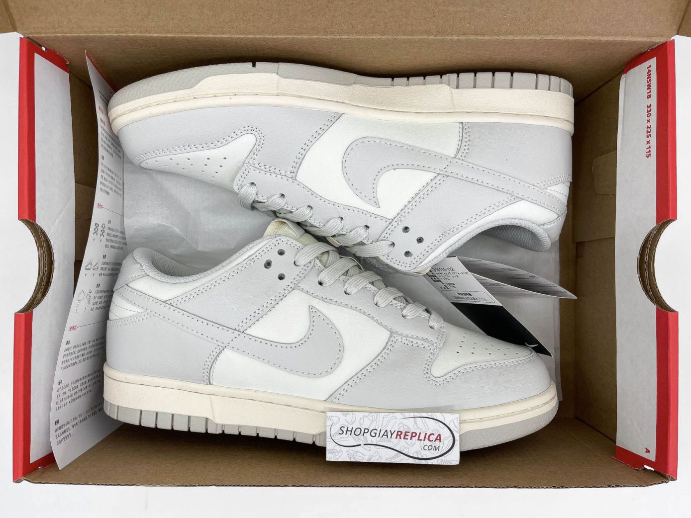Giày Nike Dunk Low Sail Light Bone Like Auth