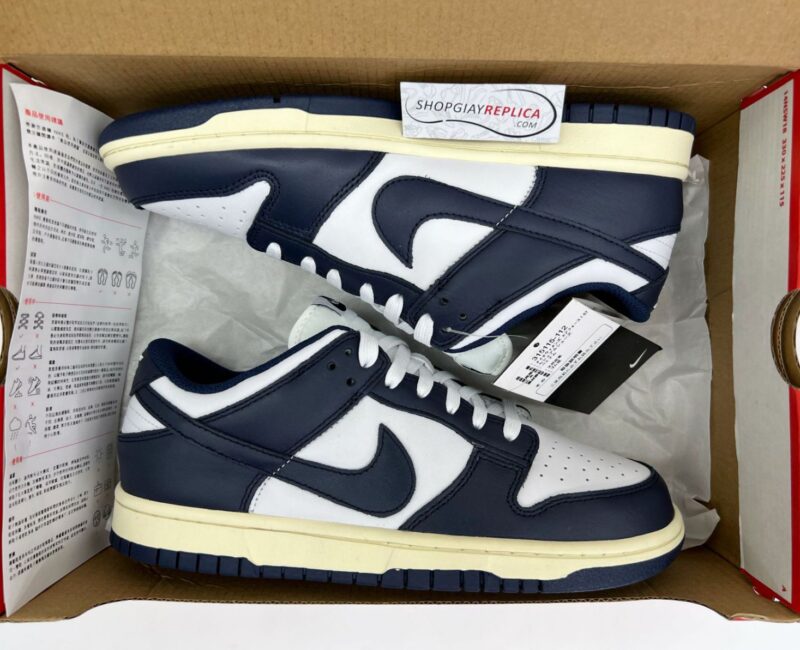 Giày Nike Dunk Low ‘Vintage Navy’ Like Auth