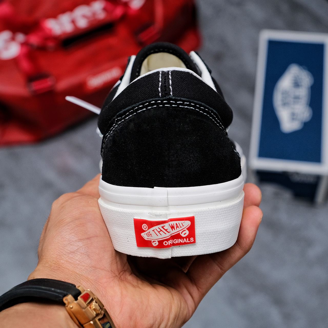 Giày Vans Vault Old Skool Black White 2019 Like Auth