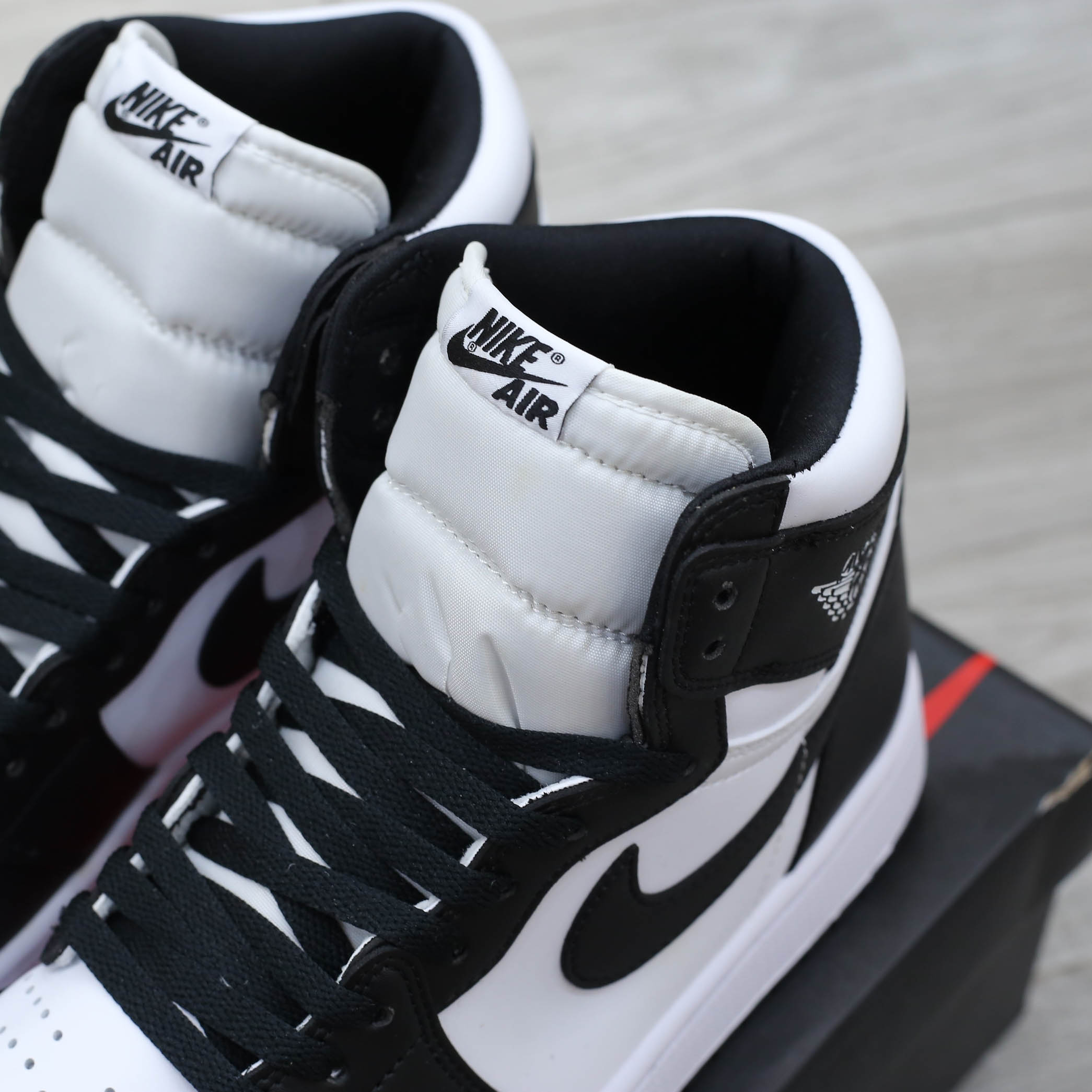 giày nike air jordan 1 đen trắng cao cổ like auth