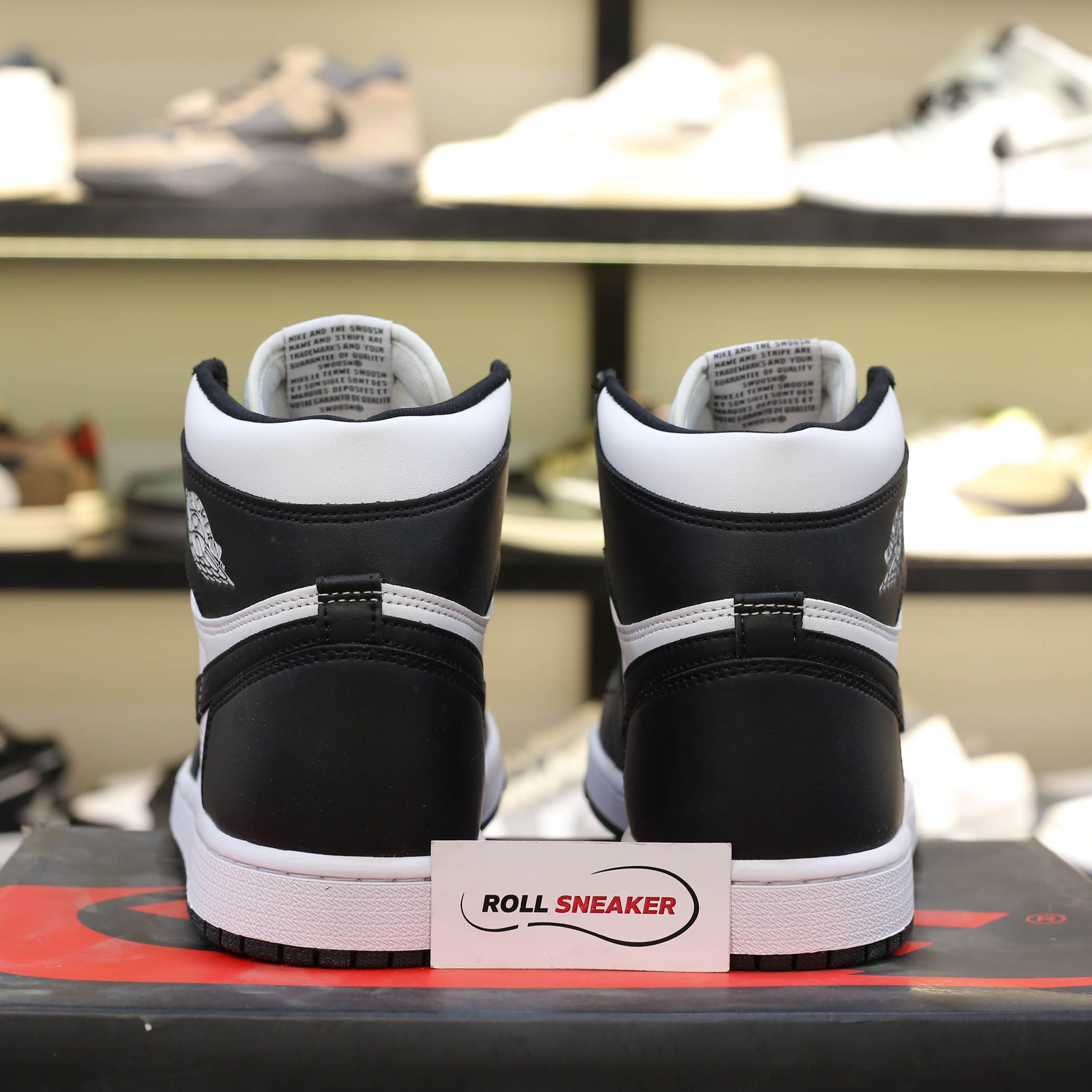 giày nike air jordan 1 đen trắng cao cổ like auth