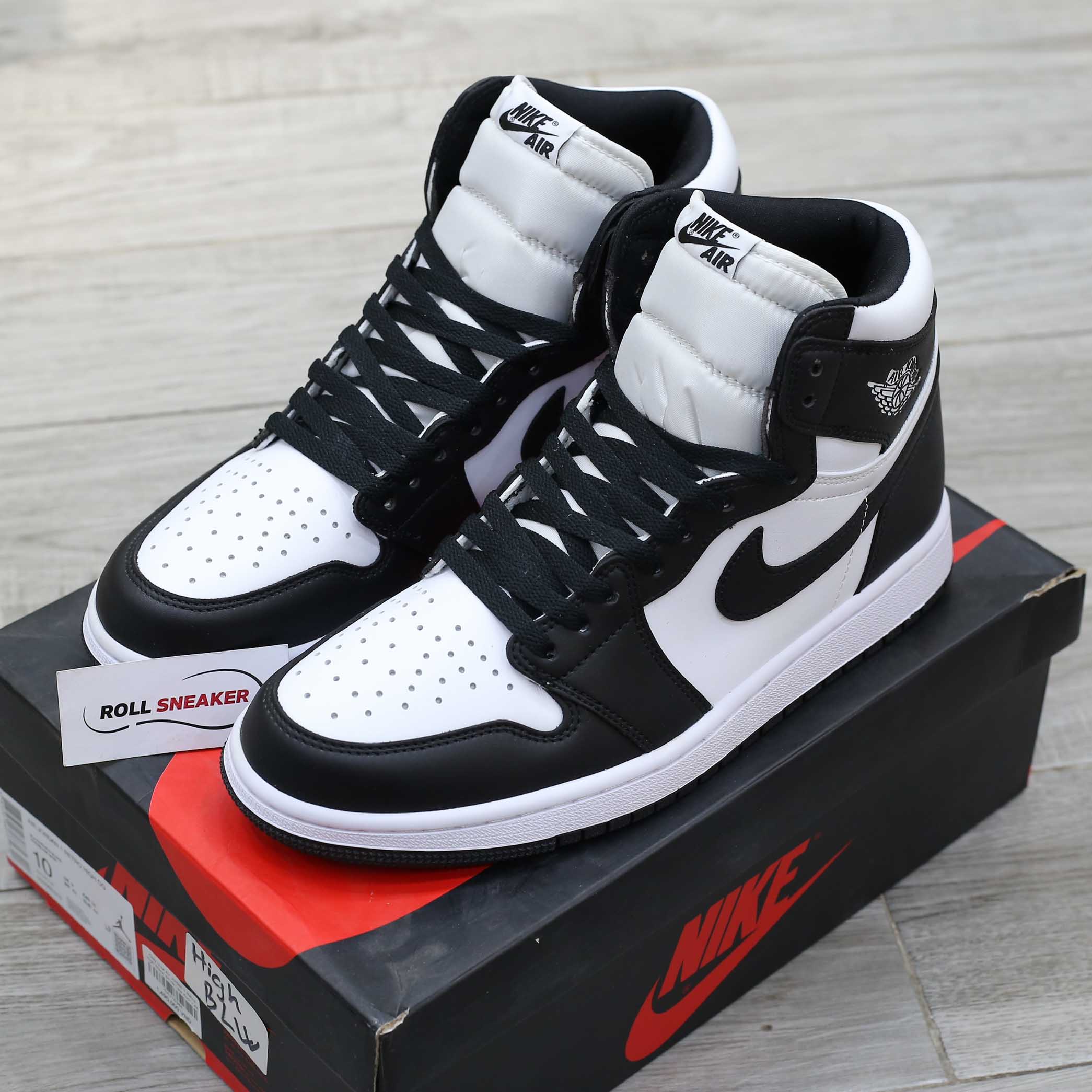 giày air jordan đen trắng