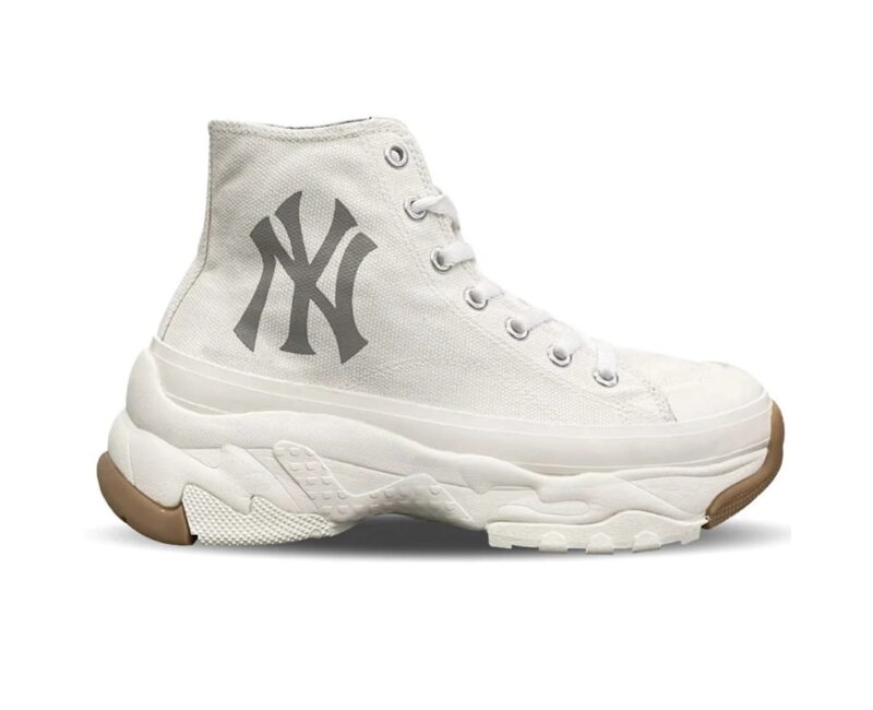 Giày MLB Bigball Chunky High New York Yankees "White Gum" rep 1:1