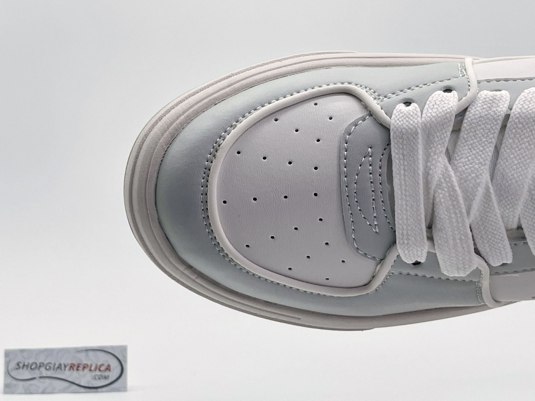 Giày MLB Chunky Liner Low New York Yankees ‘White Grey’ Like Auth