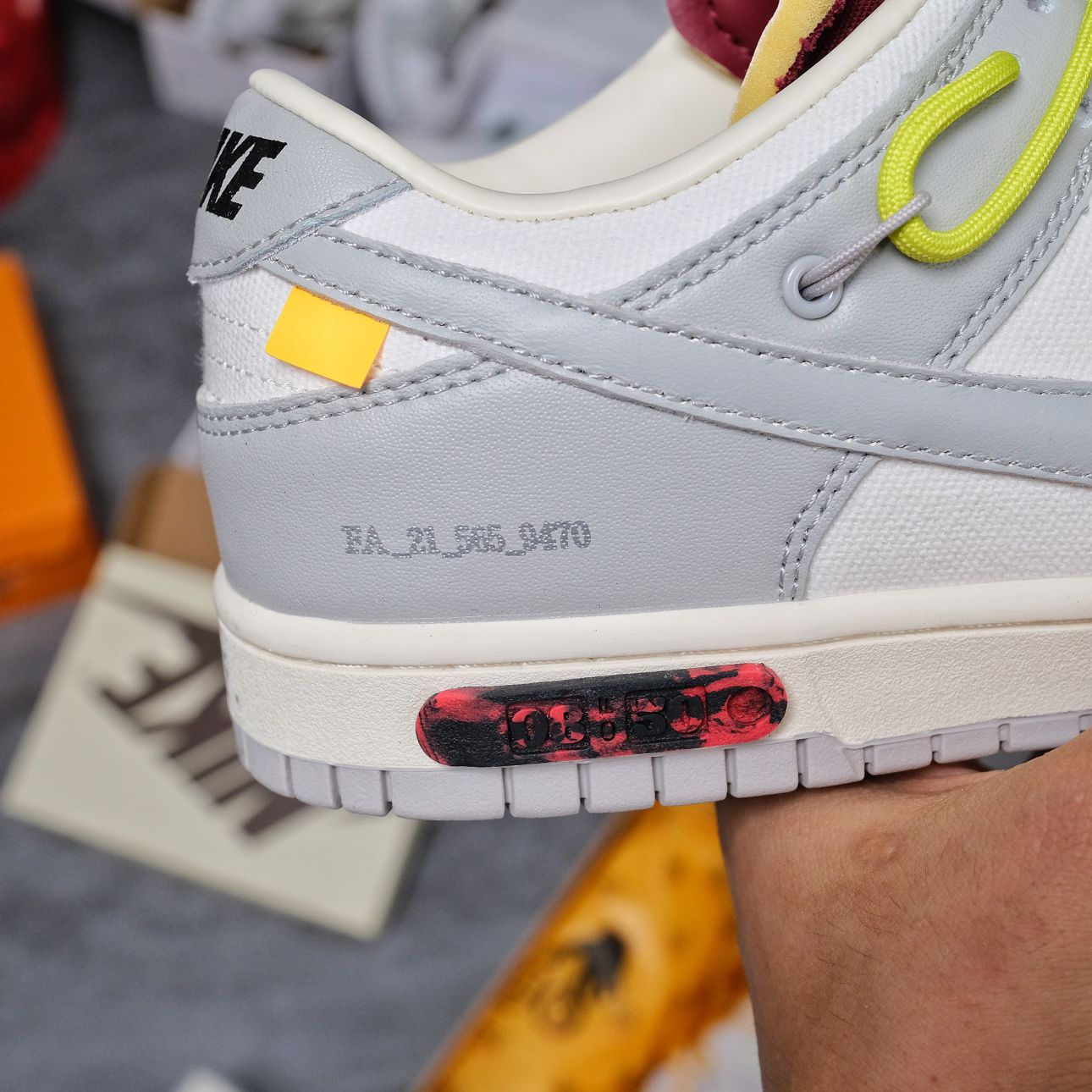 Giày Nike Dunk Low Off-White Lot 08 Like Auth