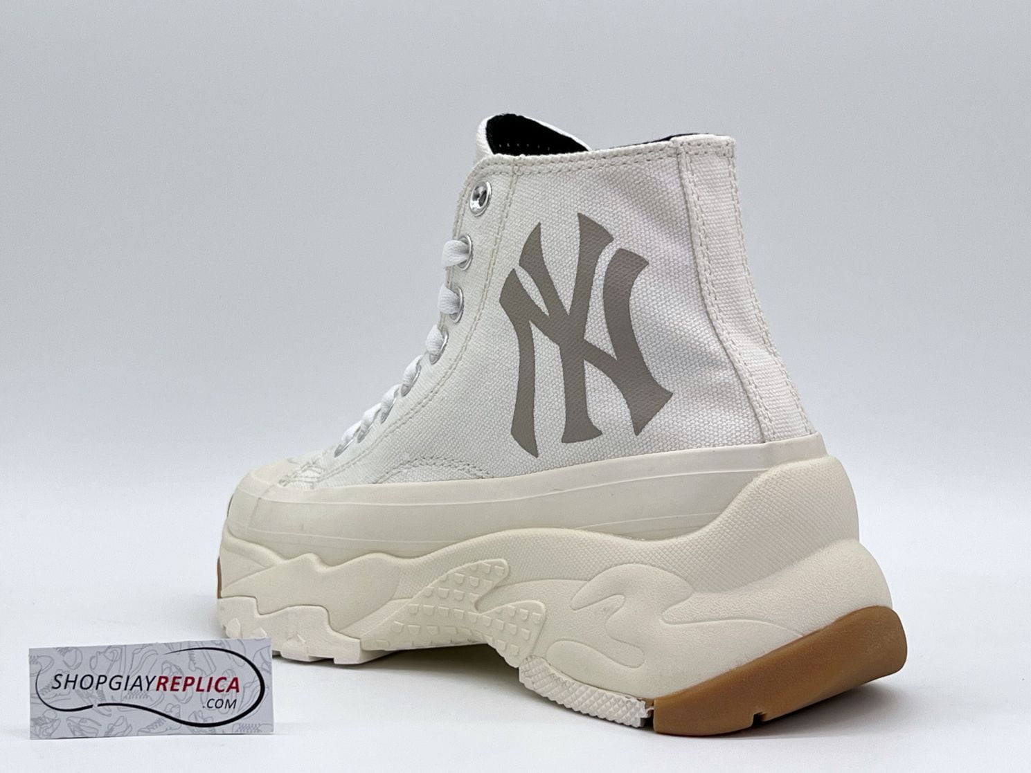 Giày MLB Bigball Chunky High New York Yankees "White Gum"