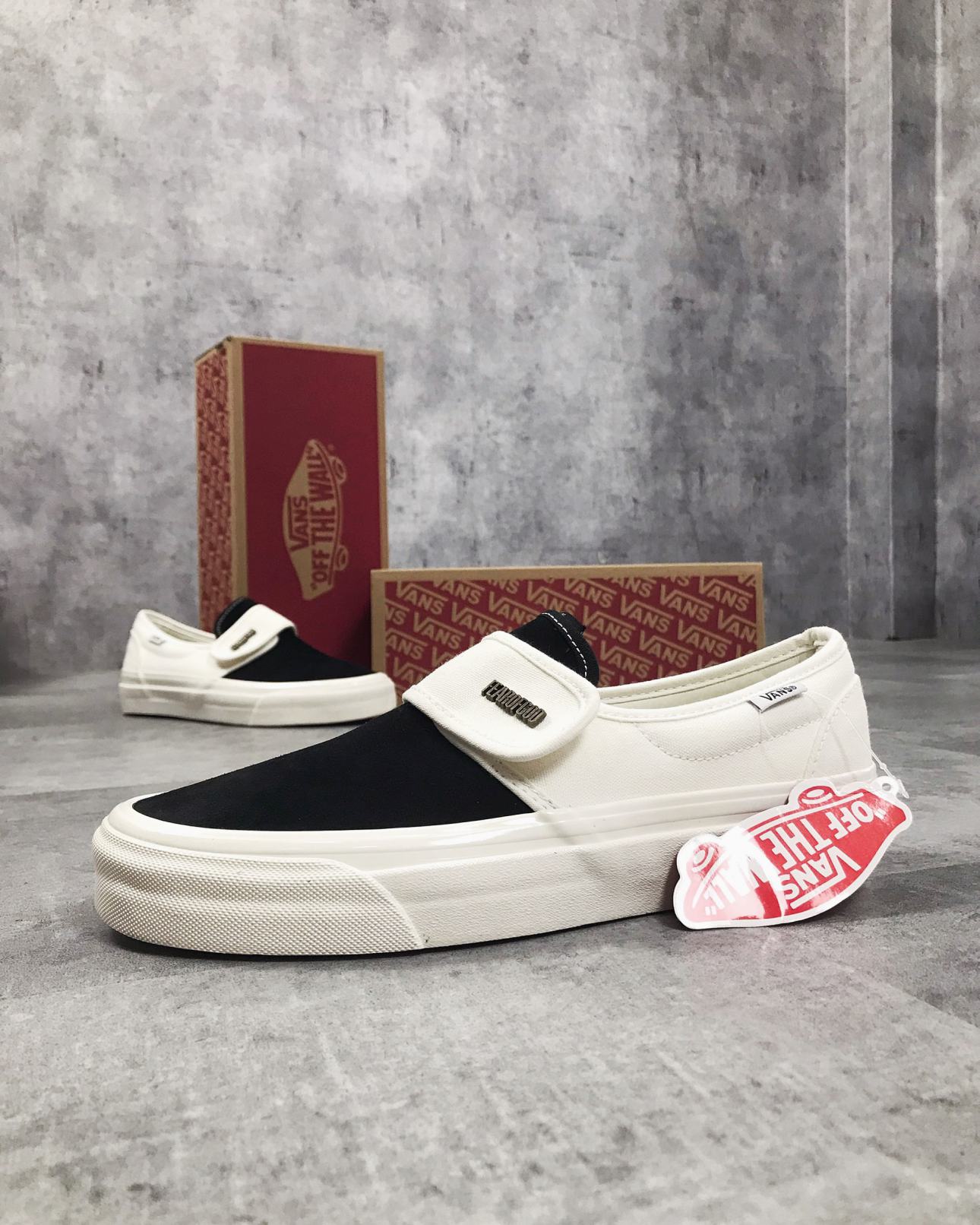 Giày Vans Slip-On 47 V DX Fear of God Black White Like Auth