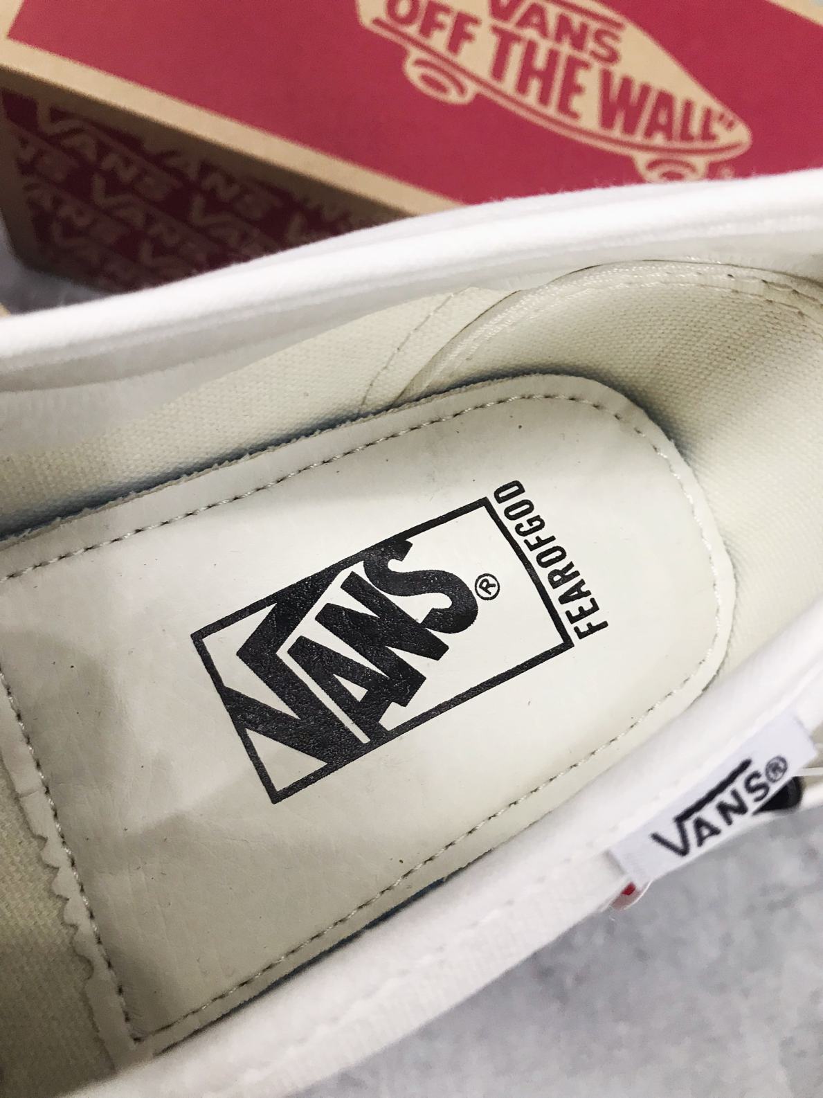 Giày Vans Slip-On 47 V DX Fear of God Black White Like Auth