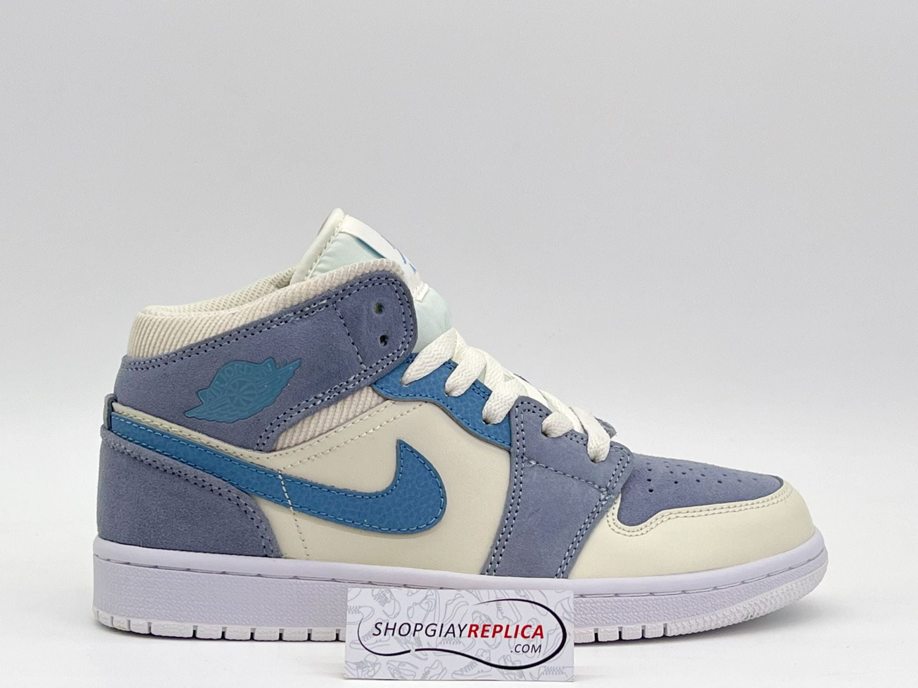 Giày Nike Air Jordan 1 Mid SE 'Sail Light Blue'