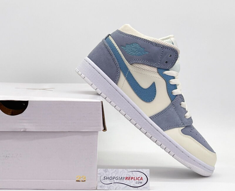 Giày Nike Air Jordan 1 Mid SE 'Sail Light Blue'