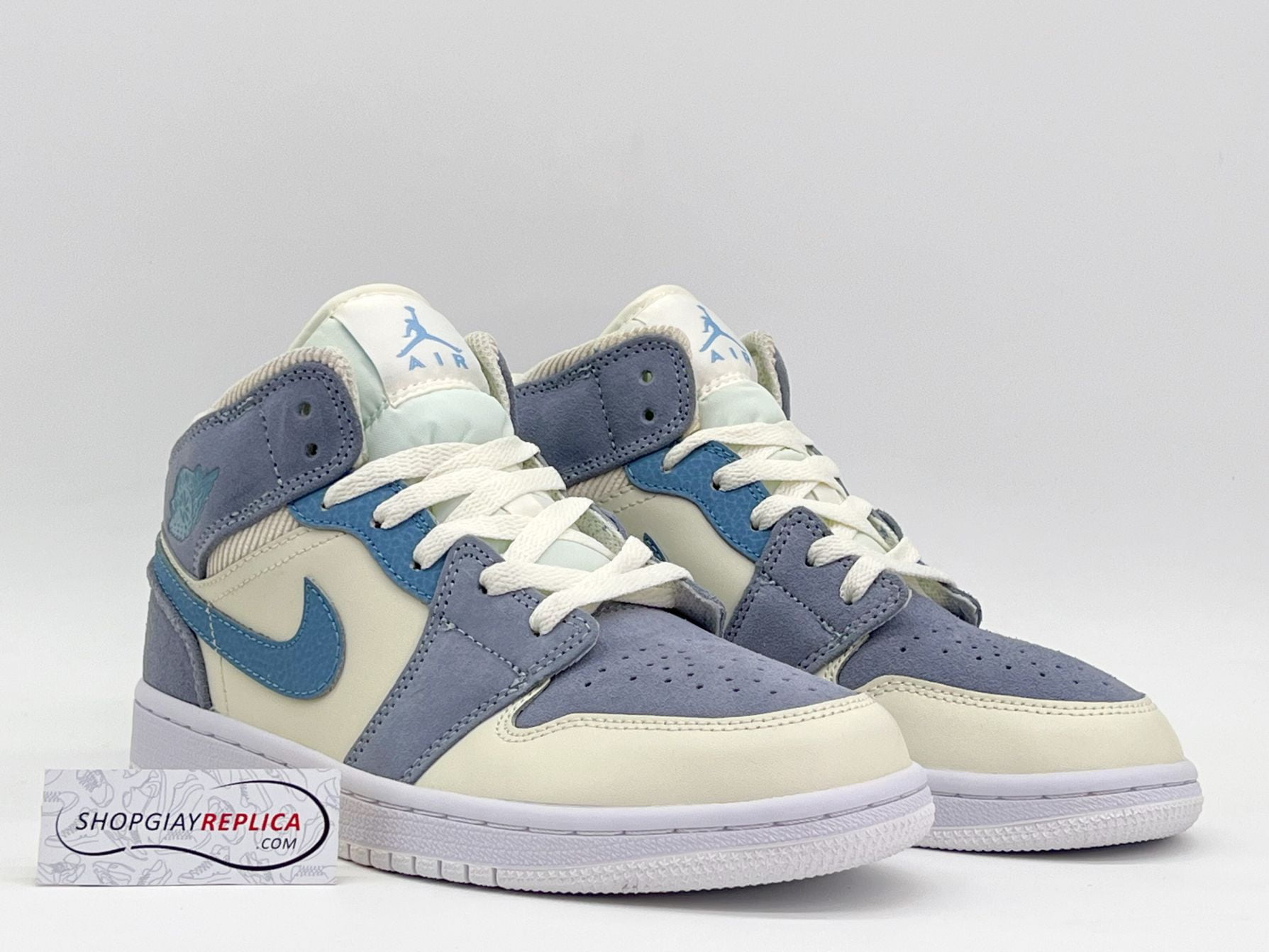Giày Nike Air Jordan 1 Mid SE 'Sail Light Blue'
