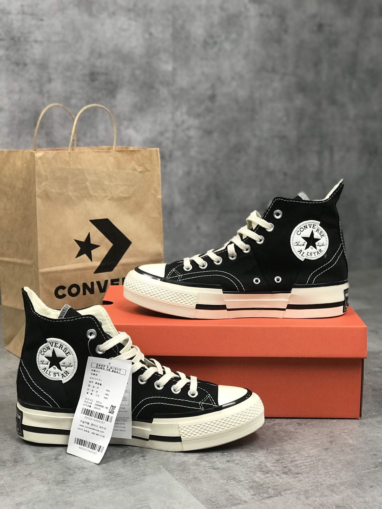 Giày Converse Chuck Taylor 70 Plus Black Đen rep 1:1