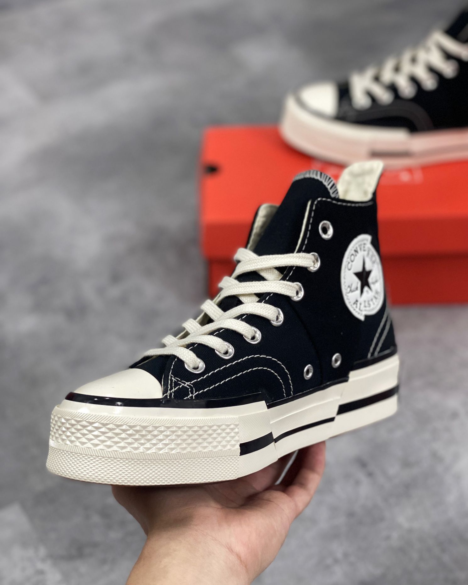 Giày Converse Chuck Taylor 70 Plus Black Đen rep 1:1