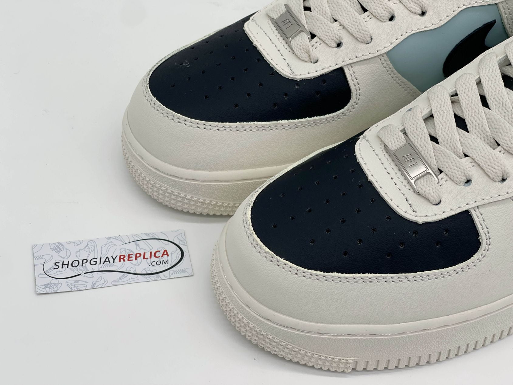 Air Force 1 Low Cream Black Swoosh rep 1:1
