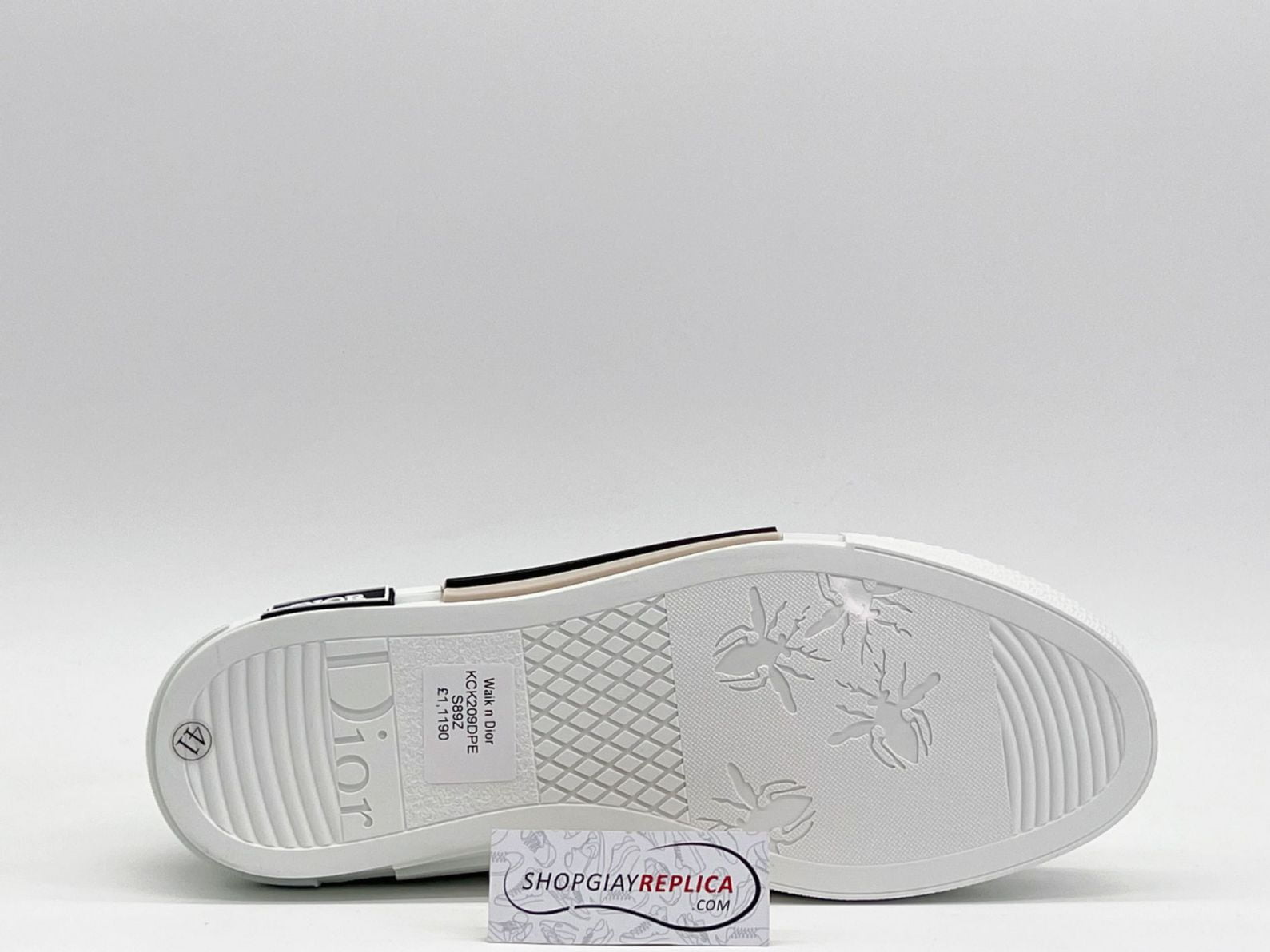 Giày Dior B23 Low Gray CD Diamond Like Auth
