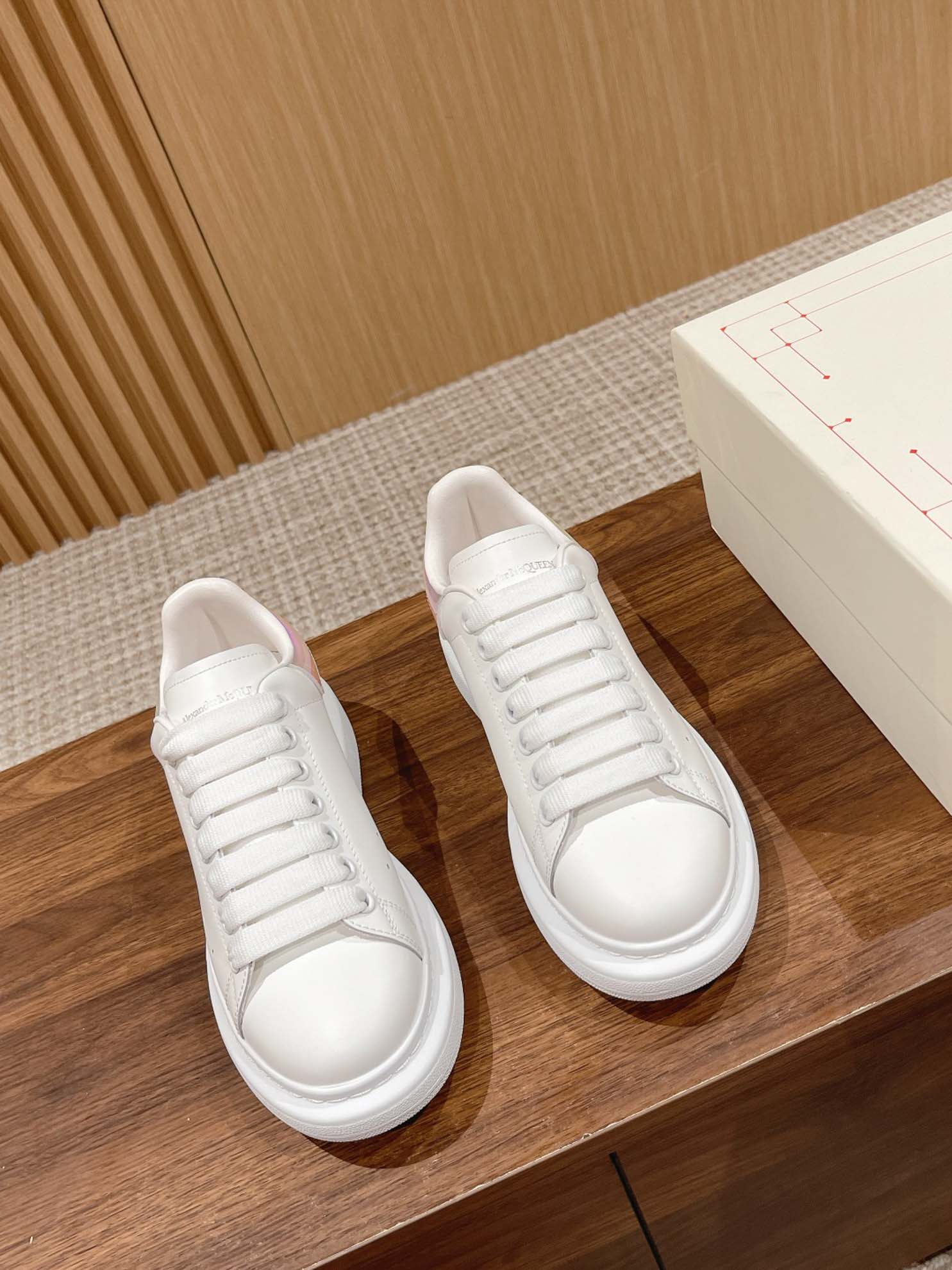 Giày Alexander McQueen Trắng gót Multicolor