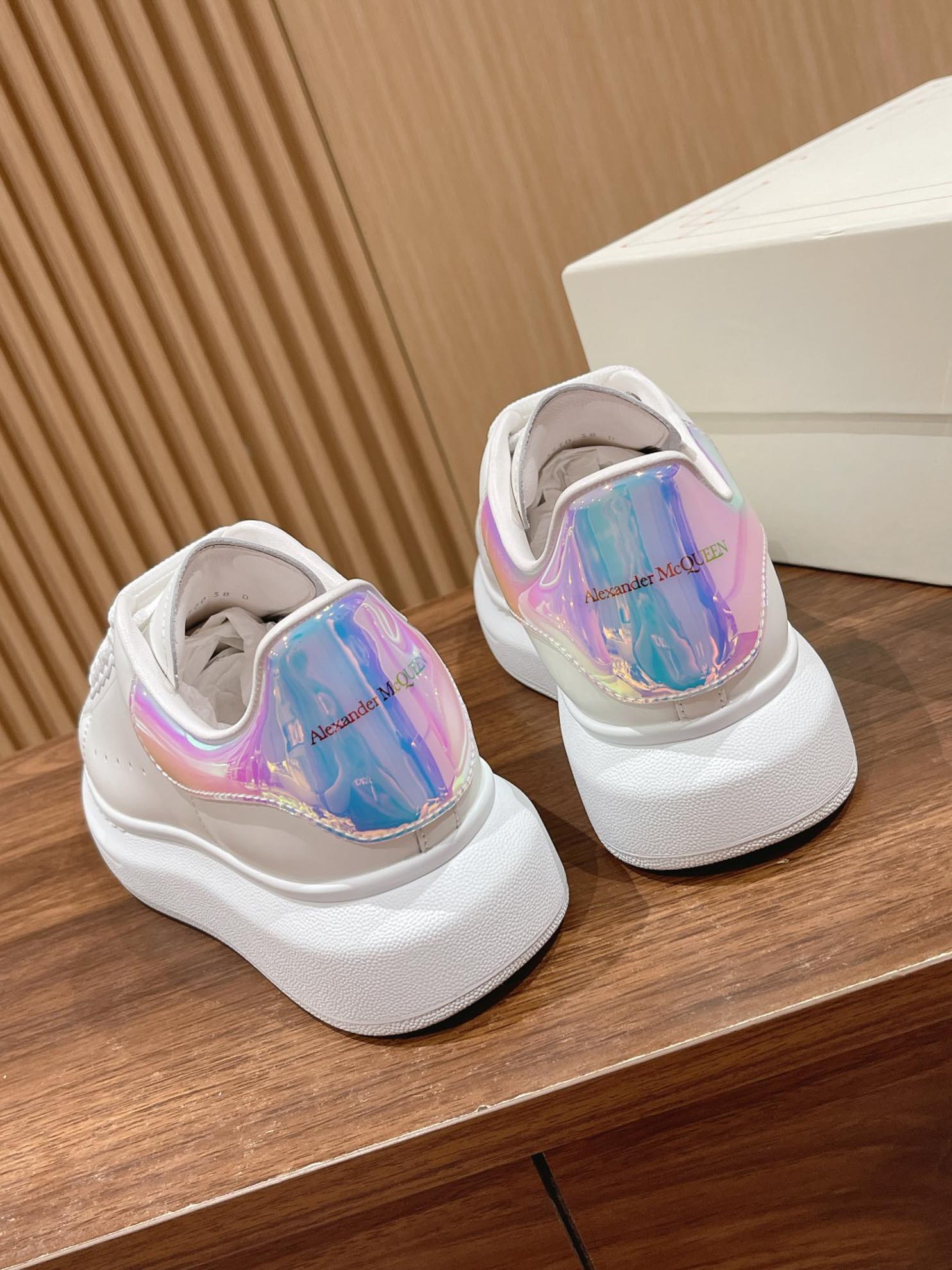 Giày Alexander McQueen Trắng gót Multicolor