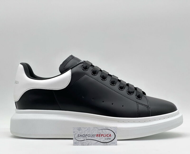 Giày Alexander McQueen Đen gót Trắng Like Auth