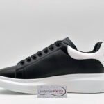 Giày McQueen Đen gót Trắng Like Auth