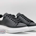 Giày McQueen Đen gót Trắng Like Auth