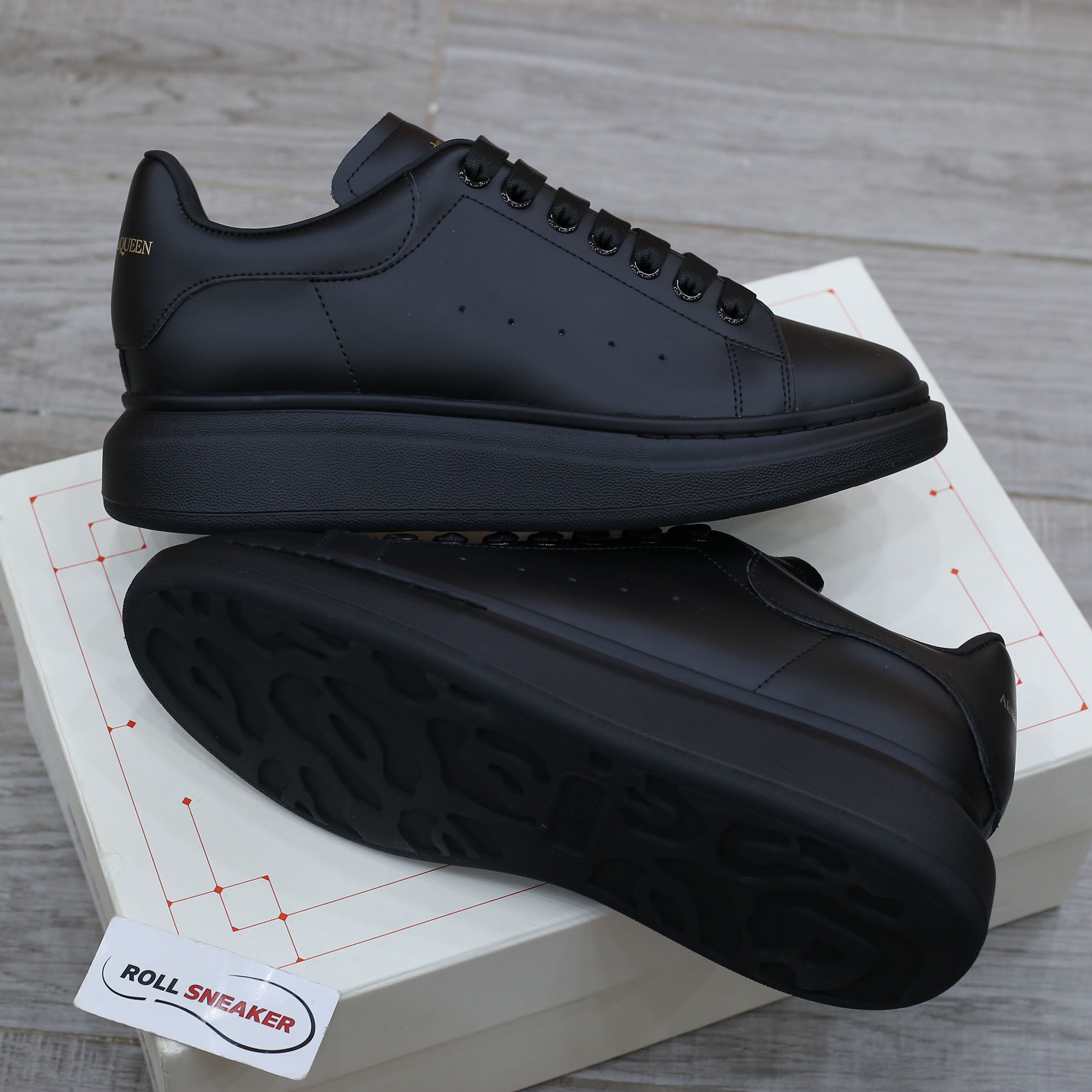 Giày Alexander Mcqueen Full Black Like Auth