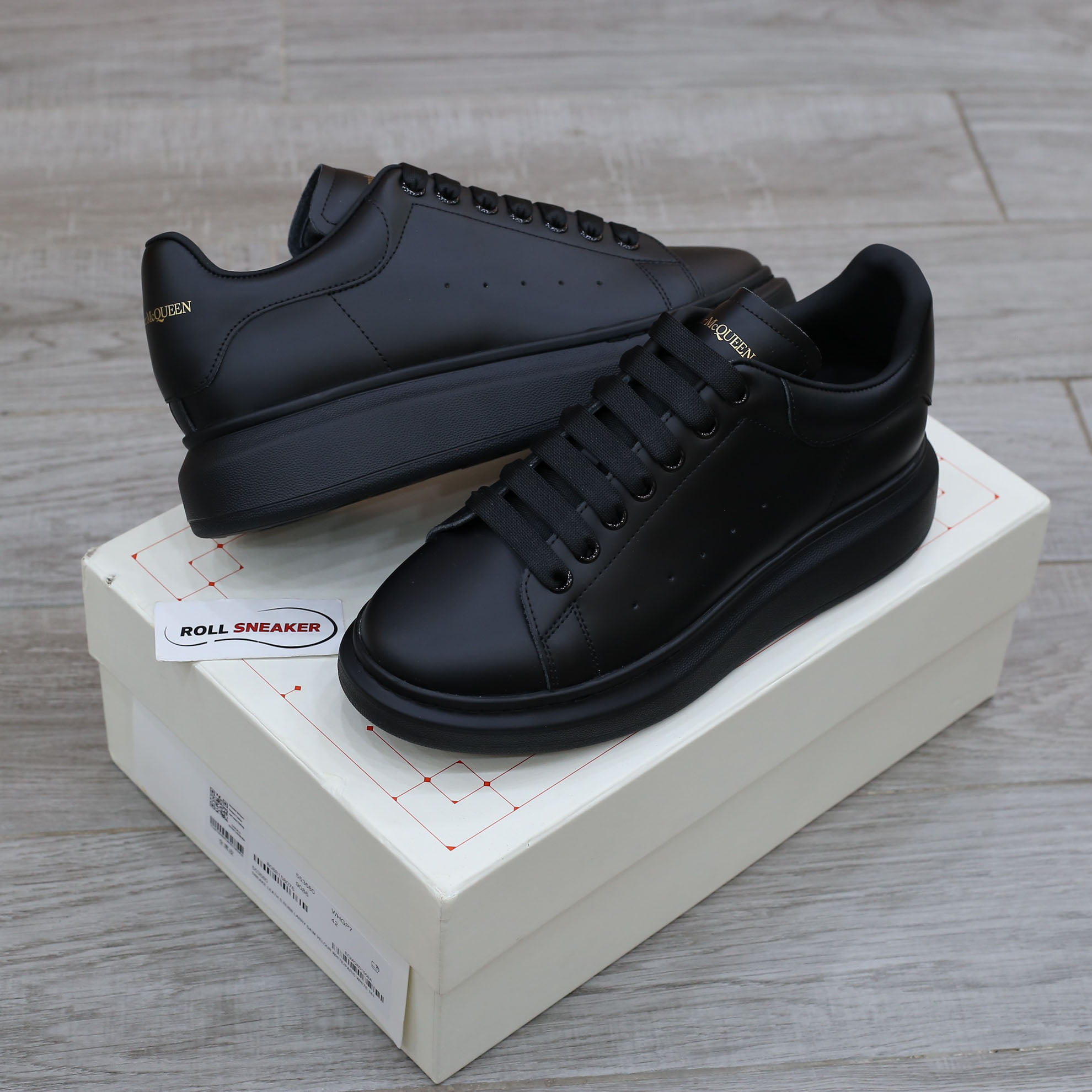 Giày Mcqueen Đen Full Black Like Auth