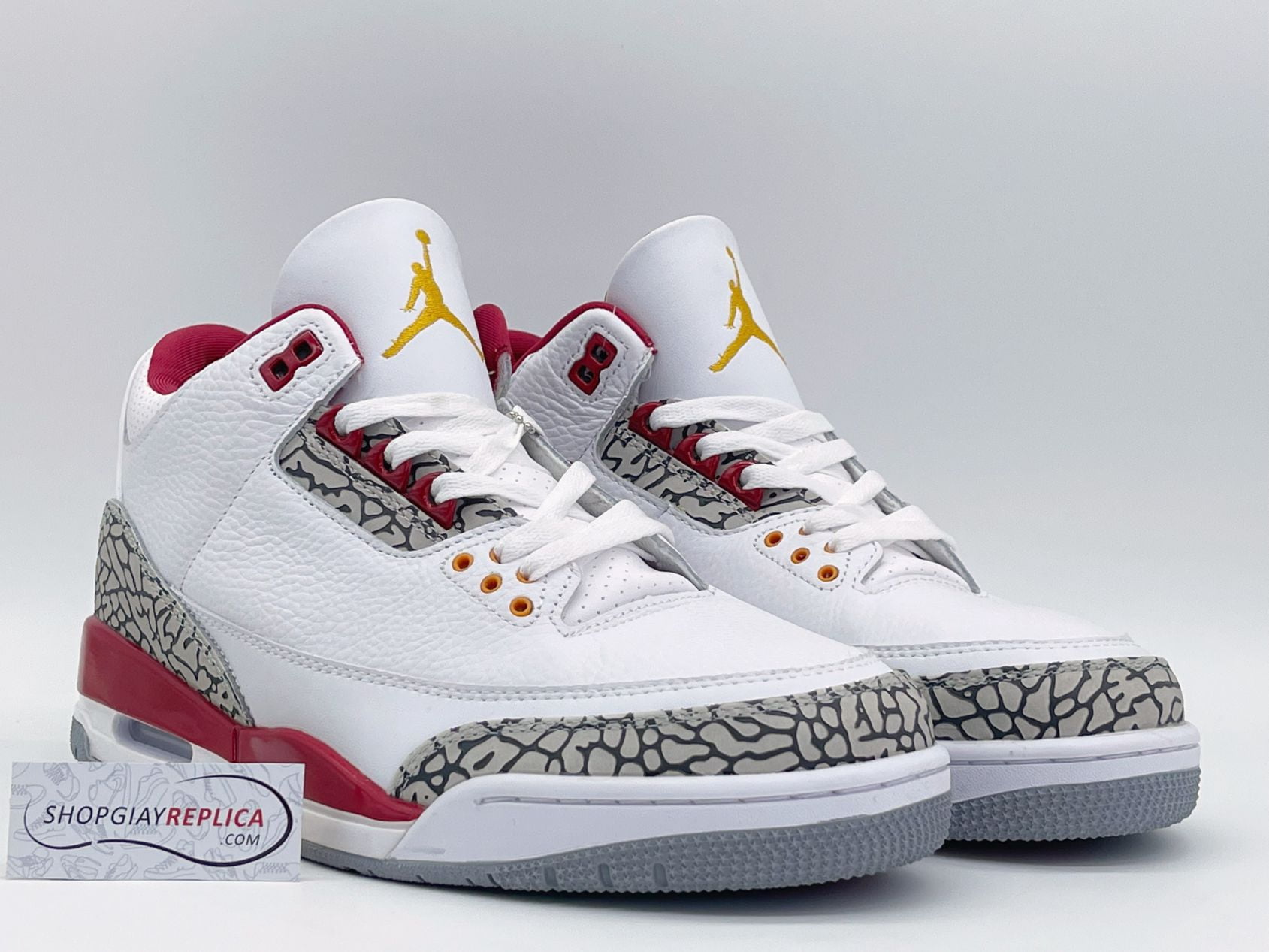 Giày Nike Air Jordan 3 Retro ‘Cardinal Red’ Like Auth