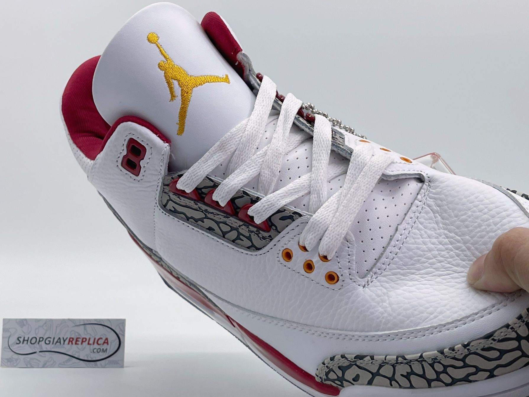 Giày Nike Air Jordan 3 đỏ trắng
