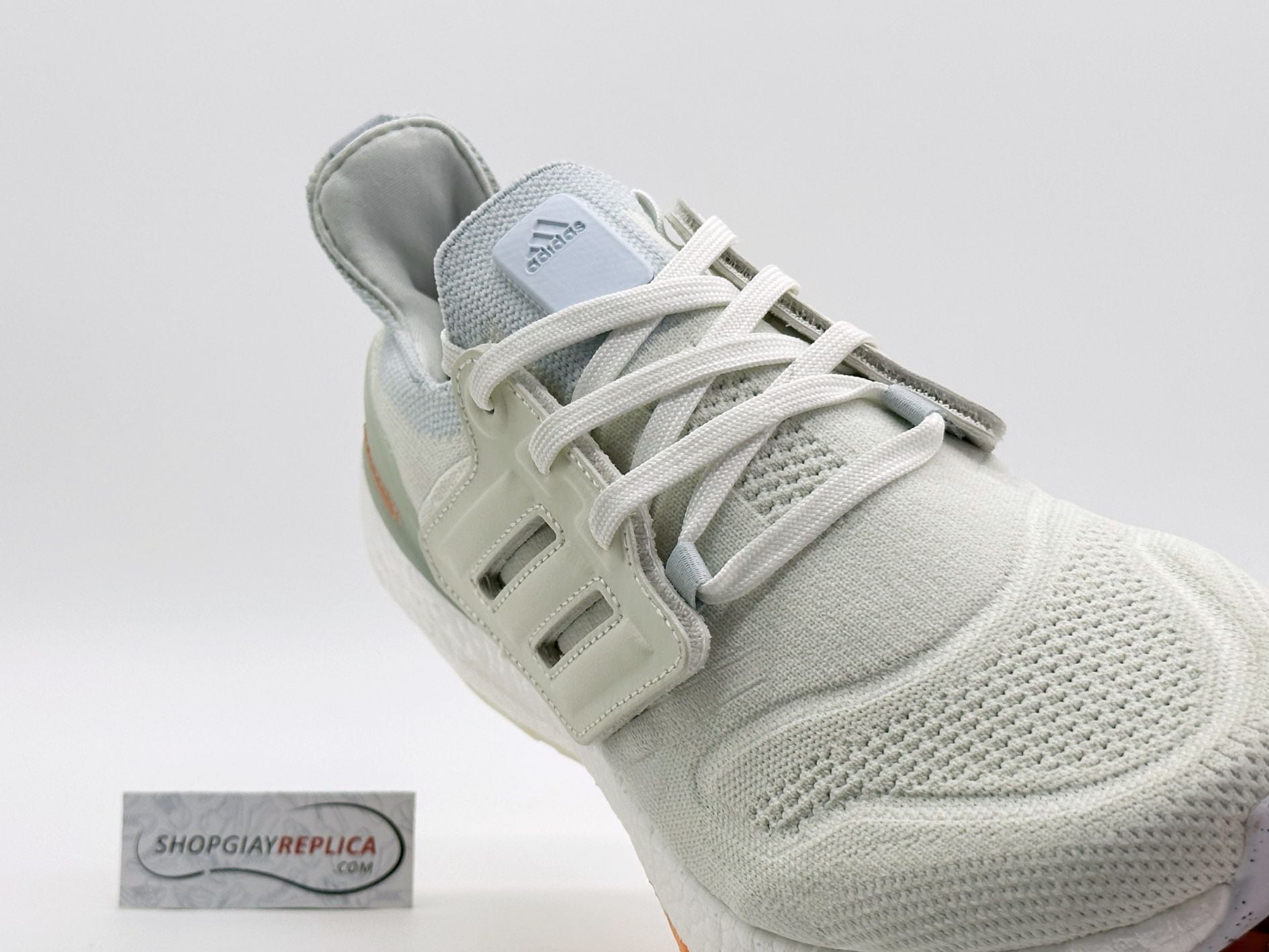 Giày Adidas UltraBoost 22 White Blue Tint Orange Like Auth