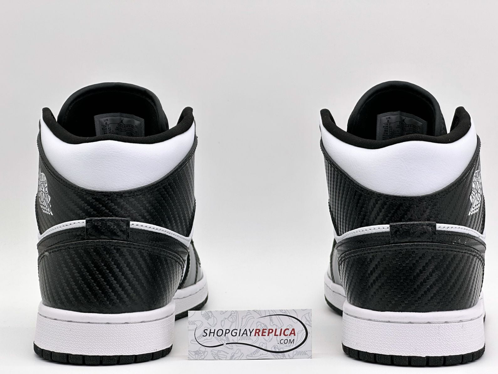 Giày Nike Air Jordan 1 Mid ‘Carbon Fiber’ Like Auth