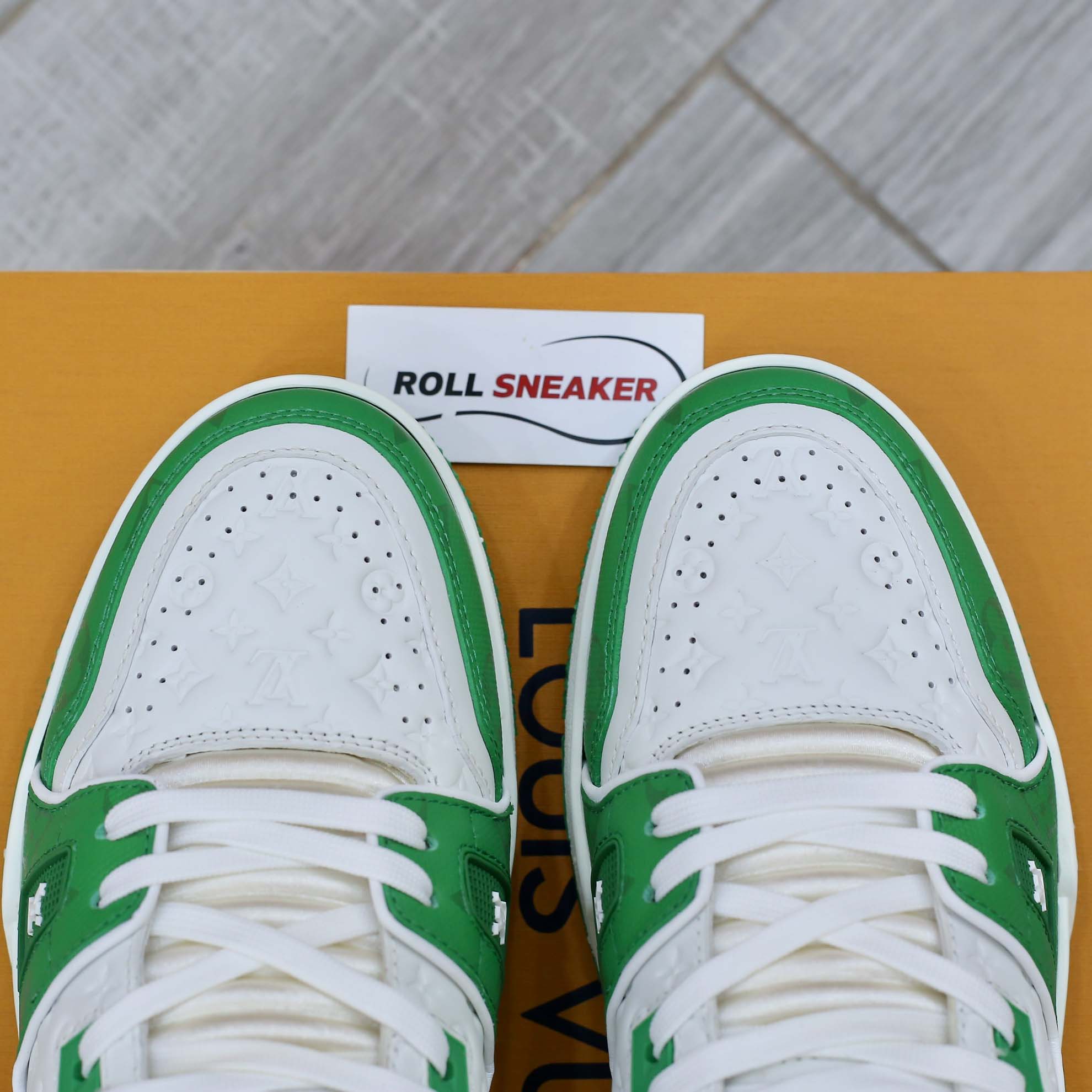 Louis Vuitton Lv Trainer #54 Signature Green White Best Quality