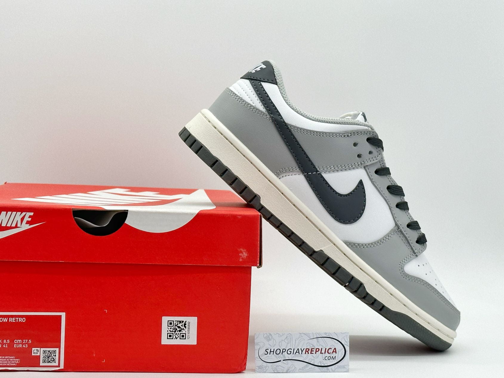 Giày Nike Dunk Low ‘Light Smoke Grey’ Like Auth