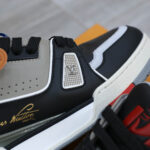 Giày Louis Vuitton Lv Trainer #54 Signature Black Grey Red Like Auth