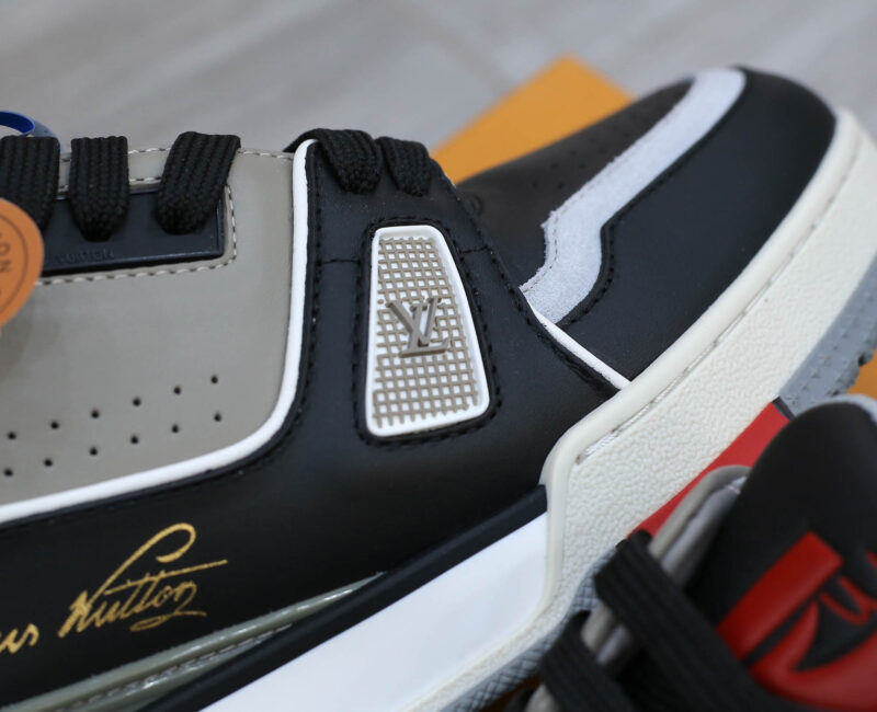 Giày Louis Vuitton Lv Trainer #54 Signature Black Grey Red Like Auth