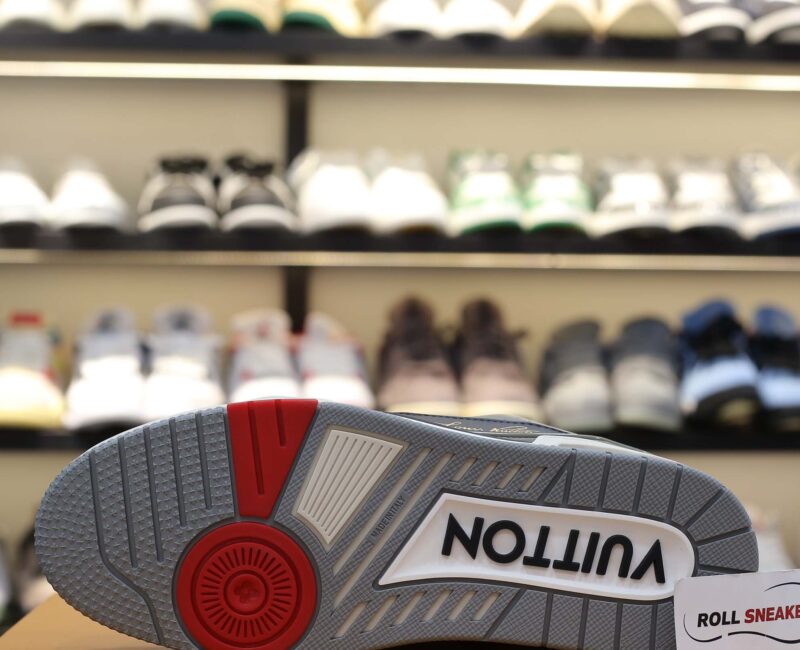 Giày Louis Vuitton Lv Trainer #54 Signature Black Grey Red Best Quality