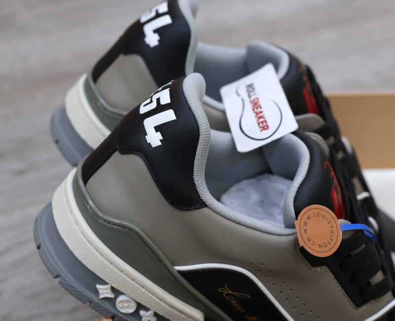 Giày Louis Vuitton Lv Trainer #54 Signature Black Grey Red Best Quality