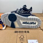Giày Louis Vuitton Lv Trainer Monogram Navy quai Velcro Like Auth