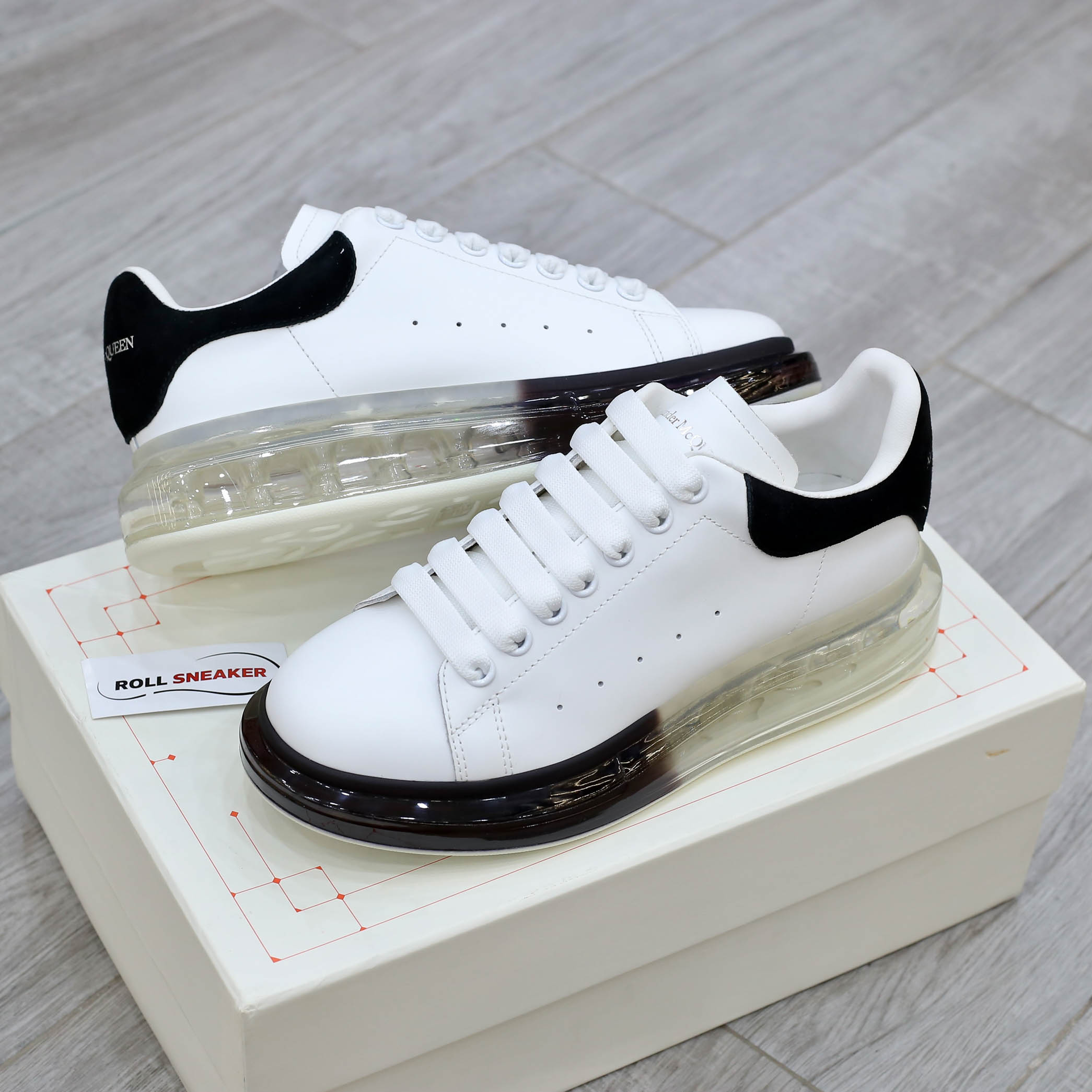 Alexander Mcqueen Đế Air Gót Đen