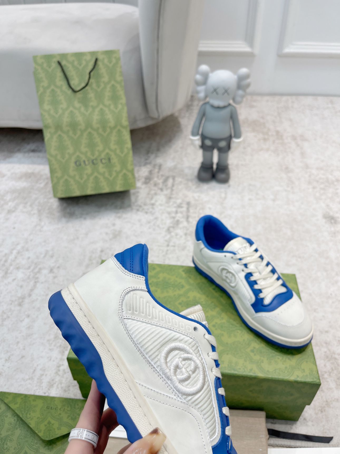Giày Gucci MAC80 Sneaker White and Blue Like Auth