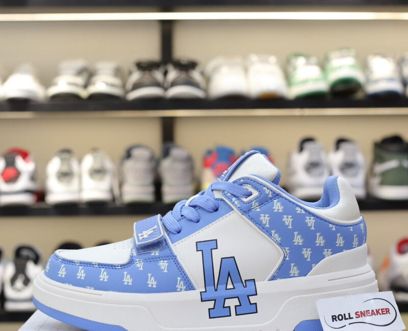 Giày MLB Chunky Liner Mid Classic Monogram LA Blue Like Auth