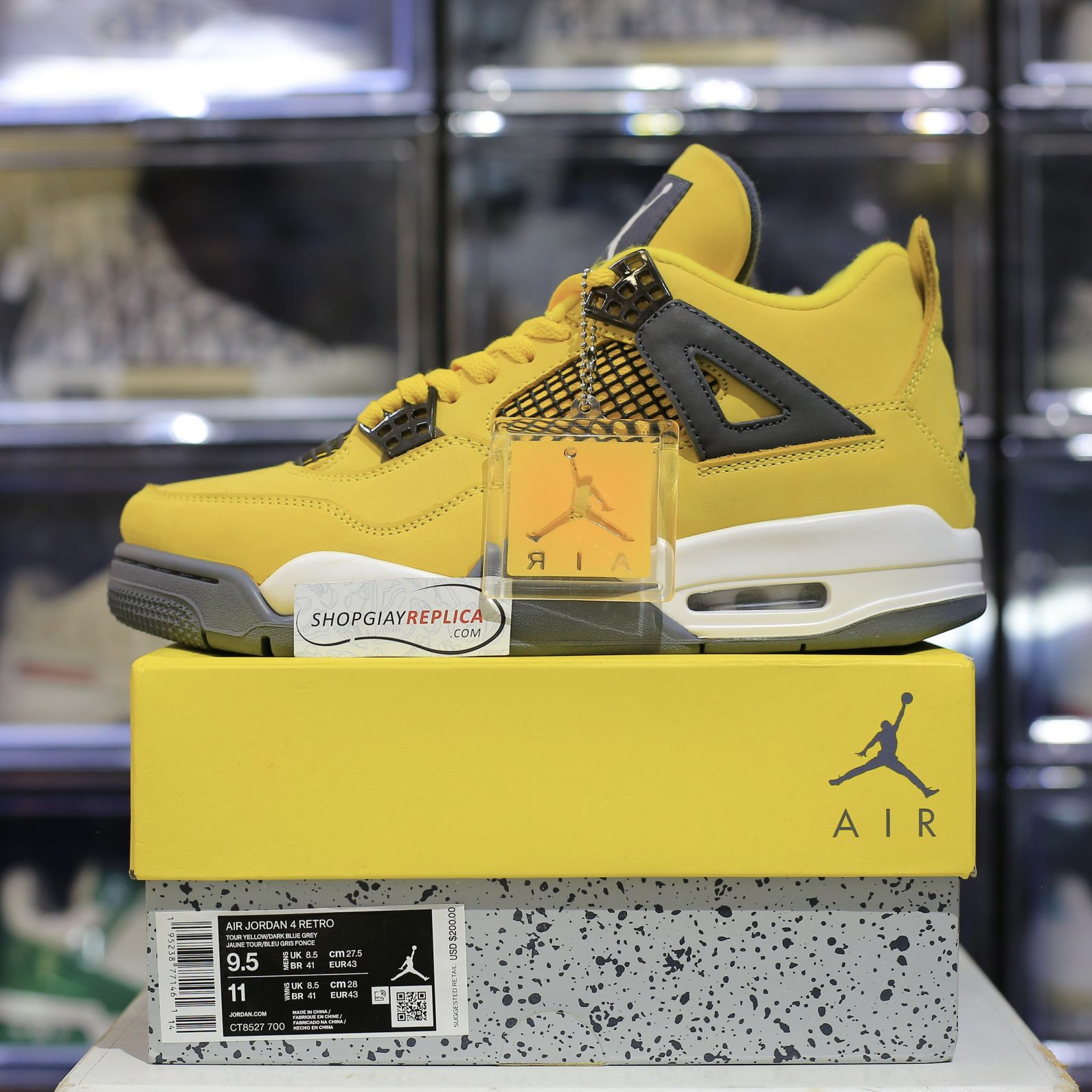 Giày Nike Air Jordan 4 màu vàng ‘Lightning’ 2021