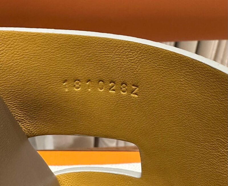 Dép Hermes Izmir Xám da Epsom Đế Lót Nâu Like Auth