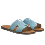 Dép Hermes Izmir Sea Green Da Denim Like Auth